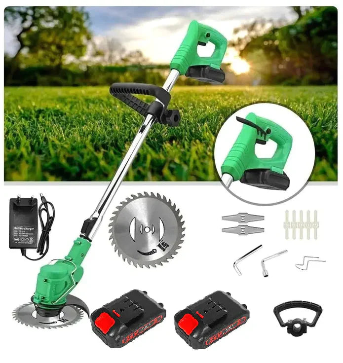 Motocoasa cu 2 acumulatori 48V, Autonomie 4 ore, 4000 MAH, Putere 800W