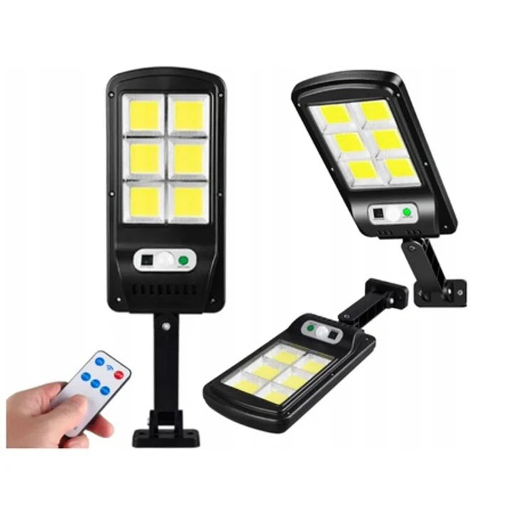 Kit 3 lampi solare JORTAN 100W 160 LED COB telecomanda IP65, Telecomanda si Senzor de Miscare