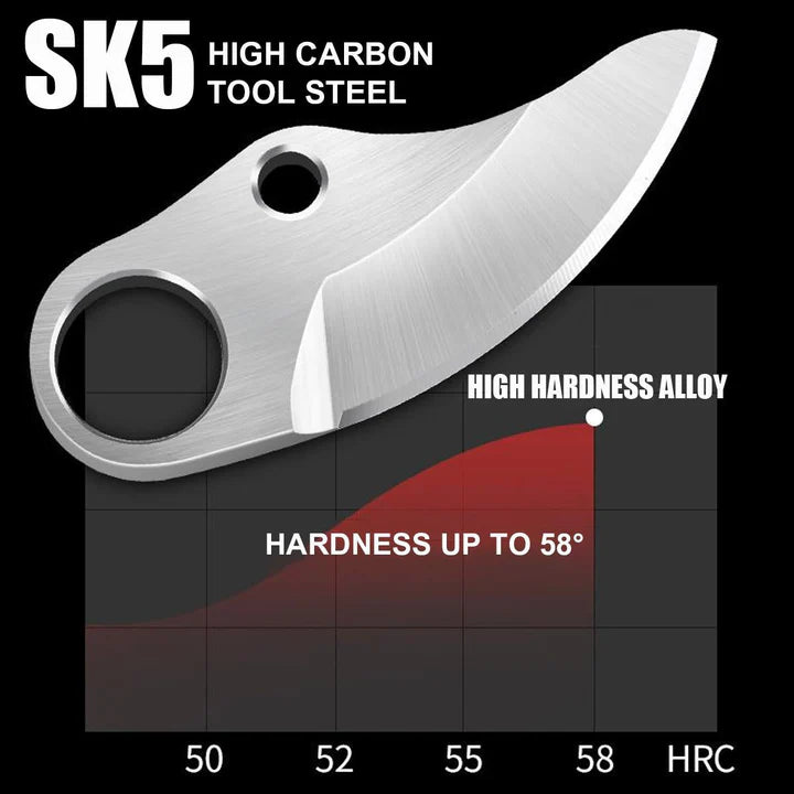 Set Foarfeca Electrica Gradina 48V Li-Ion cu Accesorii si Transport + 2 Acumulatori