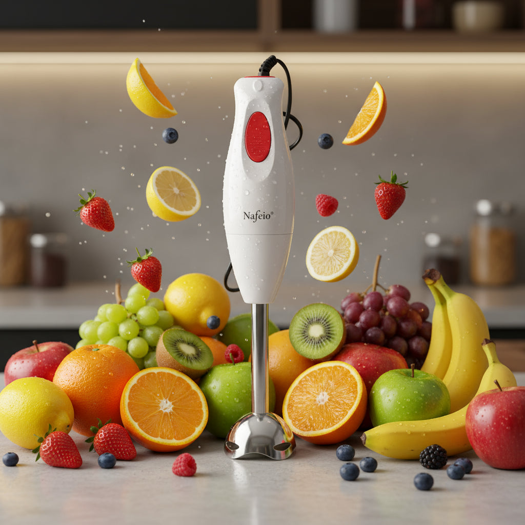 Naifeo 300W – Blender Compact cu Lama din Otel Inoxidabil