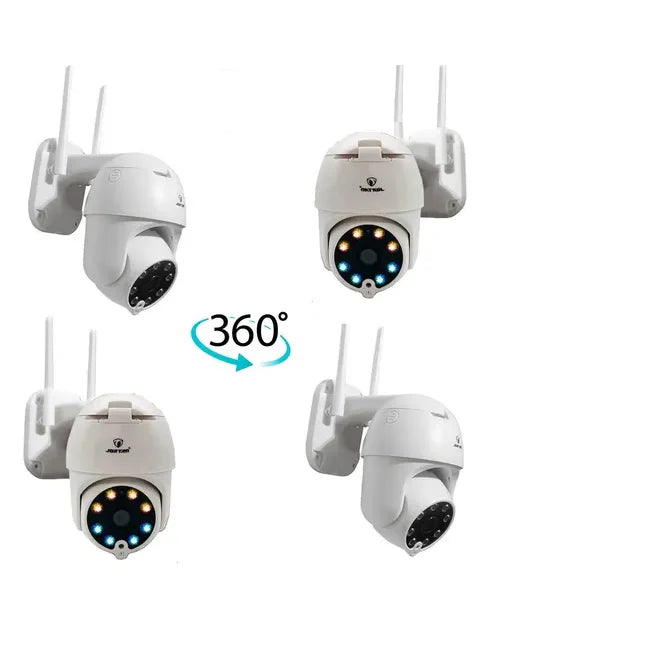 Kit Supraveghere 3 Camere JT-8161QJ 2MP, Detectie Umana Audio Bidirectional, Viziune Nocturna 30M + 2 Carduri 32GB