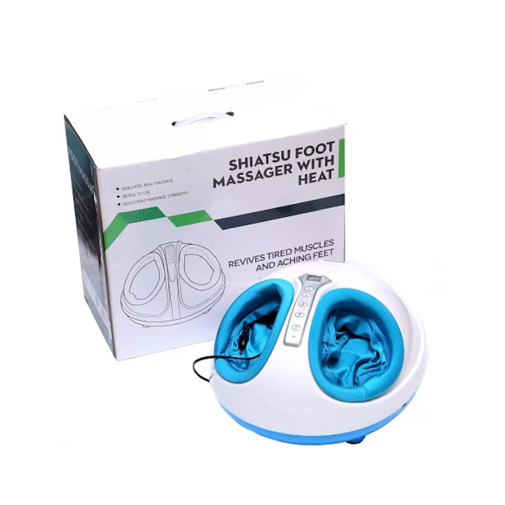 Aparat Masaj Picioare Shiatsu Foot Massager, Incalzire, Timer, 50W