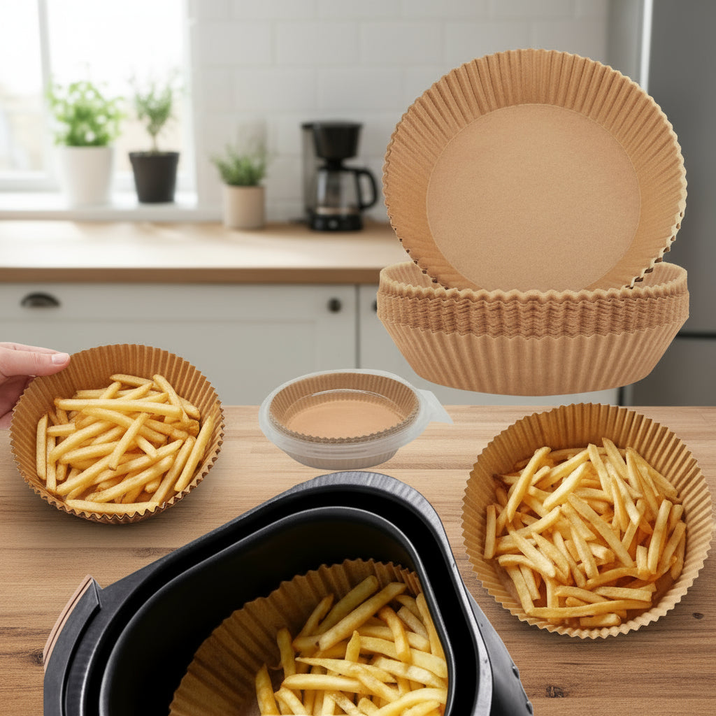 Set 100x Hartii de Copt, pentru Air Fryer