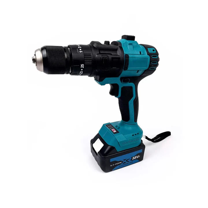 Set Multifunctional 5 in 1 cu Acumulator, Bormasina, Cheie impact, Minidrujba, Fierastrau sabie