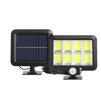 Kit 2 Lampi Solare 100 LED COB 100W, Senzor de Miscare IP65, Incarcare Solara,Rezistenta la Apa