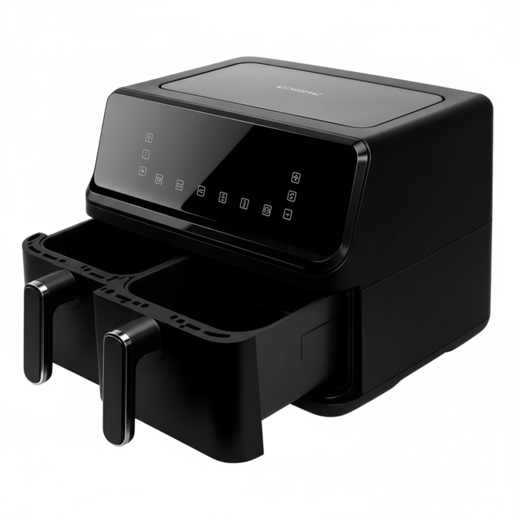 Vedere laterală airfryer